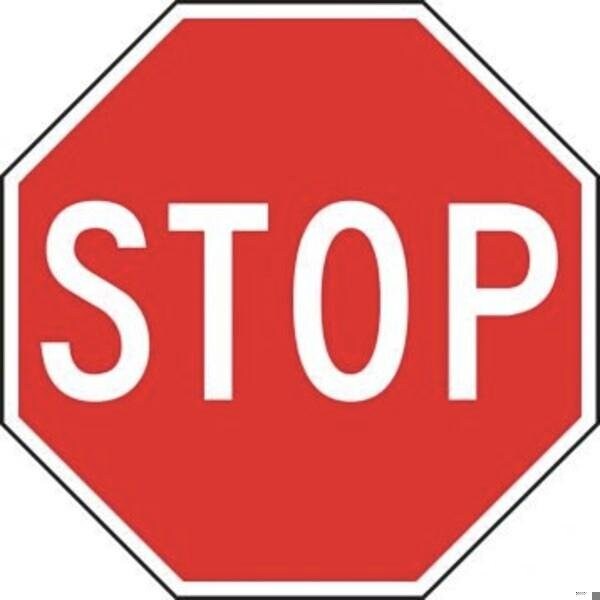 Accuform Safety Sign STOP 24 in OCTAGON MVHR475VA - MVHR475VA
