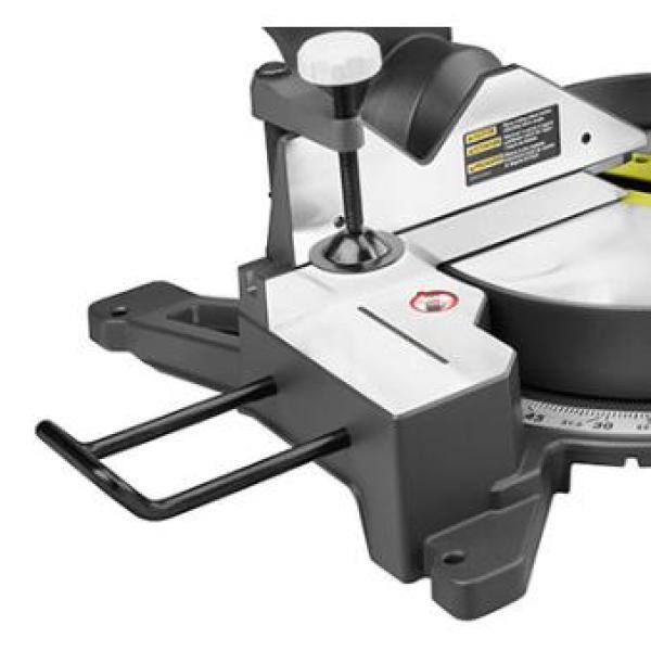 RYOBI 15 Amperios 12 pulgadas Sierra ingletadora compuesta deslizante con cable y indicador de corte con LED - TSS121