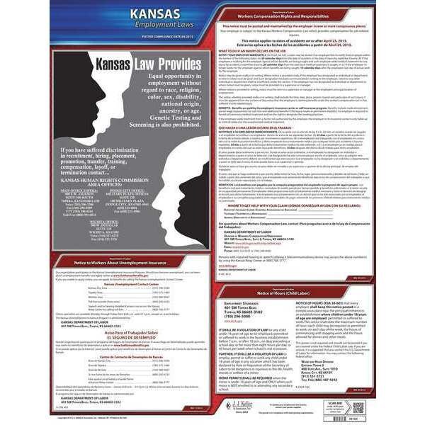 Jj Keller Labor Law Poster, State Labor Law, KS - 100-KS