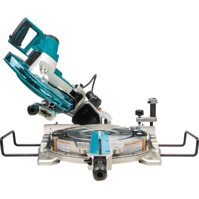 Sierra ingletadora compuesta deslizable de doble bisel de 12 pulgadas y 15 amperios de Makita con láser - LS1219L