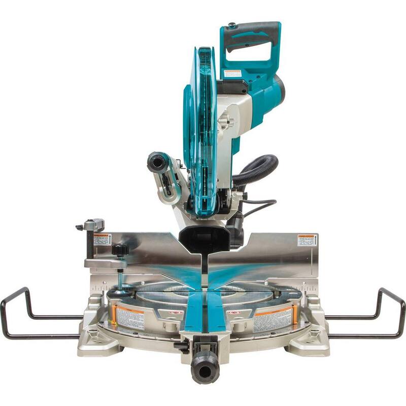 Sierra ingletadora compuesta deslizable de doble bisel de 12 pulgadas y 15 amperios de Makita con láser - LS1219L