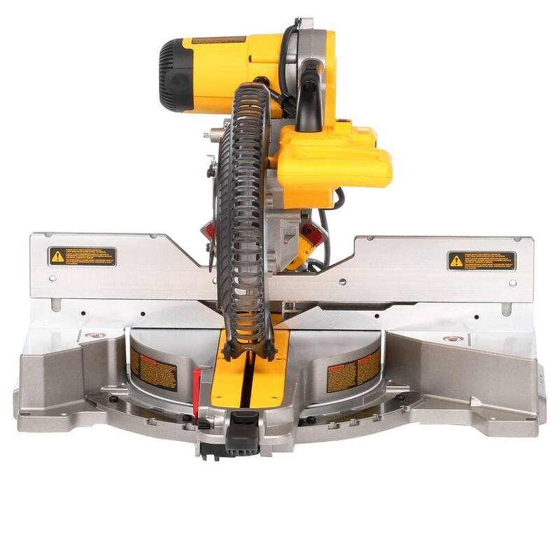 Sierra ingleteadora compuesta de doble bisel deslizante de 12 pulgadas con cable de 15 amperios y soporte rodante de 32-1/2 pulgadas x 60 pulgadas - DWS780WDWX726