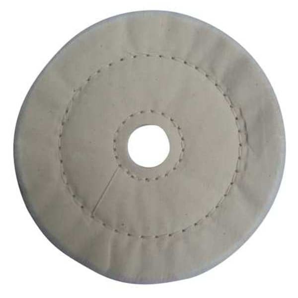 Zoro Select Buffing Wheel, Cushion Sewn, 6 In Dia. - 12U098