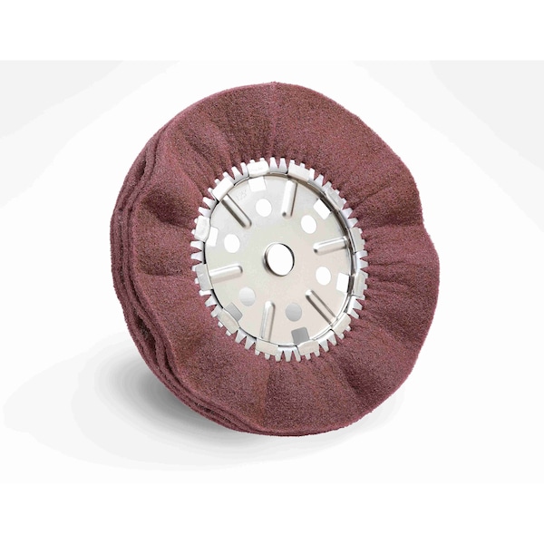 Scotch-Brite Satin Pleated Buff Wheel, 14inx2inx1-1/4 in 4A FIN, 180/pk - 7010329306