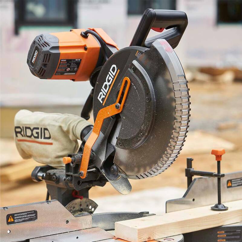 Sierra ingletadora de bisel doble de 12 pulgadas RIDGID - R4231