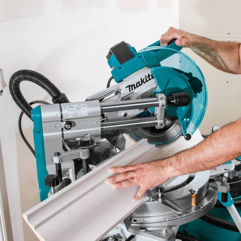 Sierra ingletadora compuesta deslizante de doble bisel de 15 amperios y 10 pulgadas con láser - LS1019L