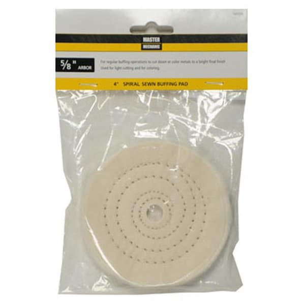 Disston 4 in. Master Mechanic Spiral Sewn Buffing Pad - 160526
