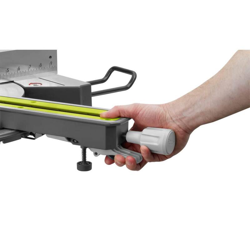 Sierra ingleteadora compuesta deslizante con cable de 15 amperes y 10 pulgadas y soporte rápido universal para sierra ingleteadora - TSS103-A18MS01G