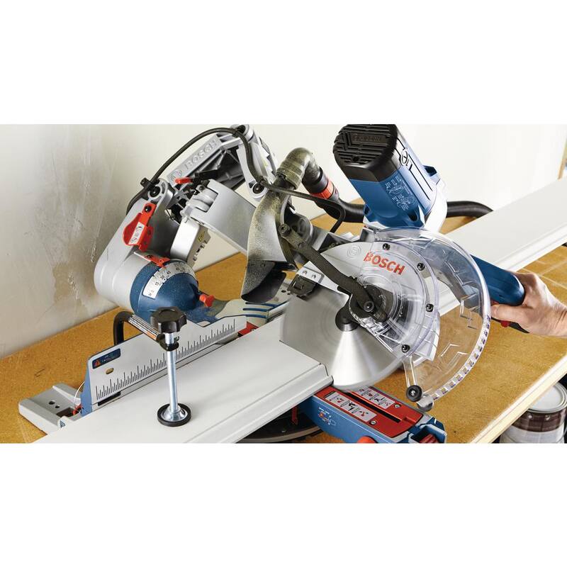 15 Amp Corded 10 in. Dual-Bevel Sliding Glide Miter Saw with 60-Tooth Carbide Saw Blade