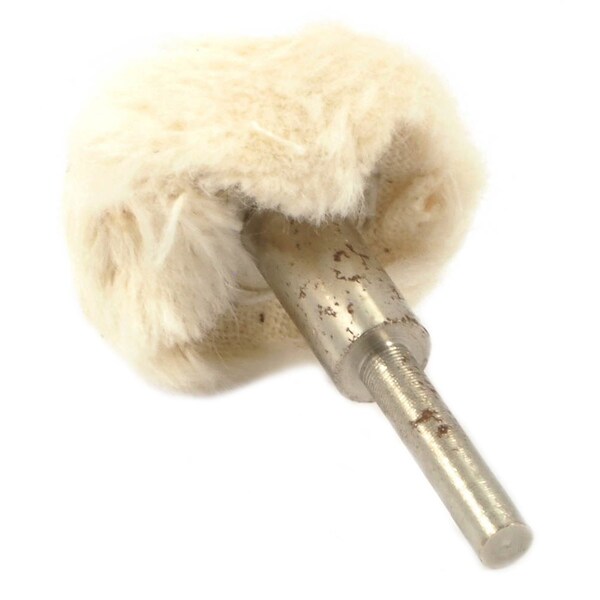 Forney Buffing Wheel, Cotton, 1 in x 1/8 in Shaft - 60203