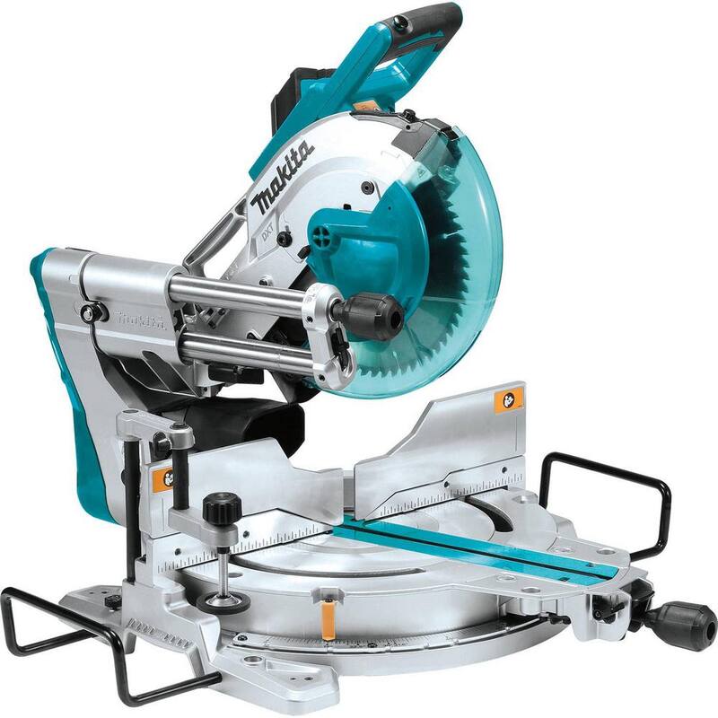 Sierra ingletadora compuesta deslizante de bisel doble de 10 pulgadas y 15 amperes con láser y base - LS1019LX