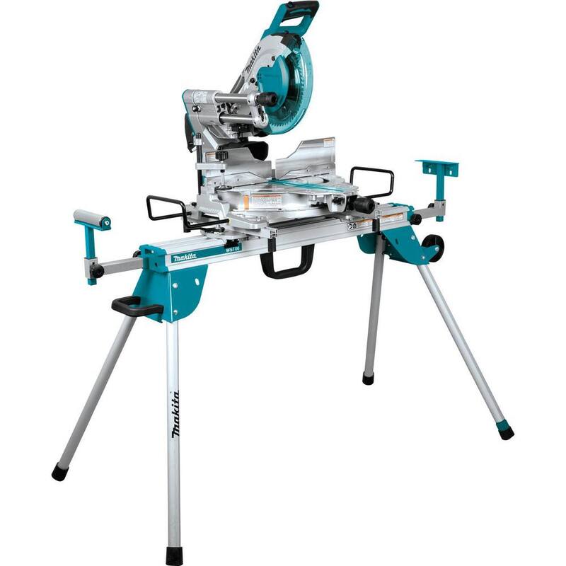 Sierra ingletadora compuesta deslizante de bisel doble de 10 pulgadas y 15 amperes con láser y base - LS1019LX