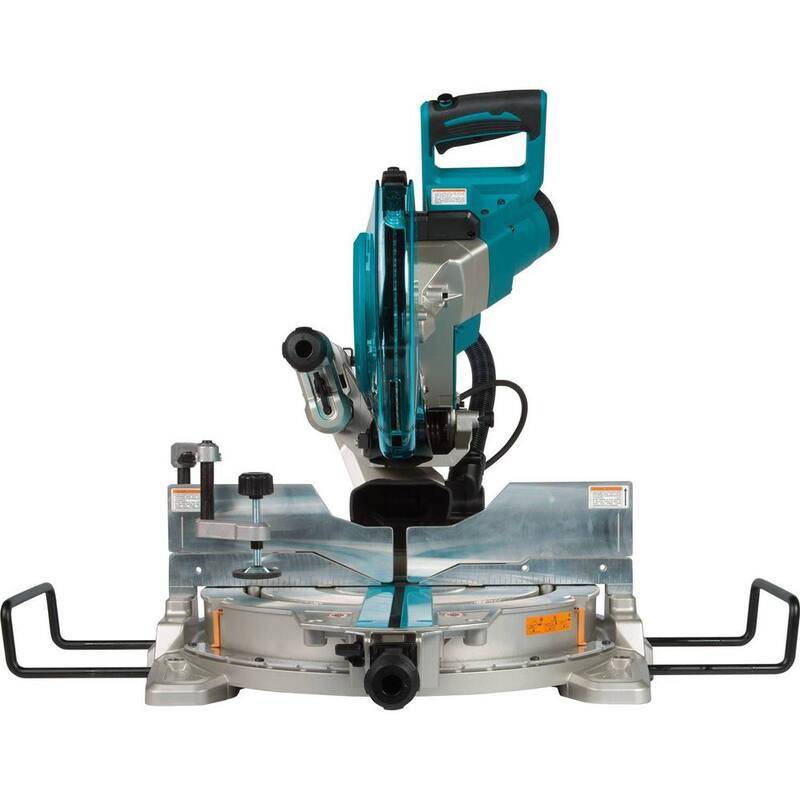 Sierra ingletadora compuesta deslizante de bisel doble de 10 pulgadas y 15 amperes con láser y base - LS1019LX