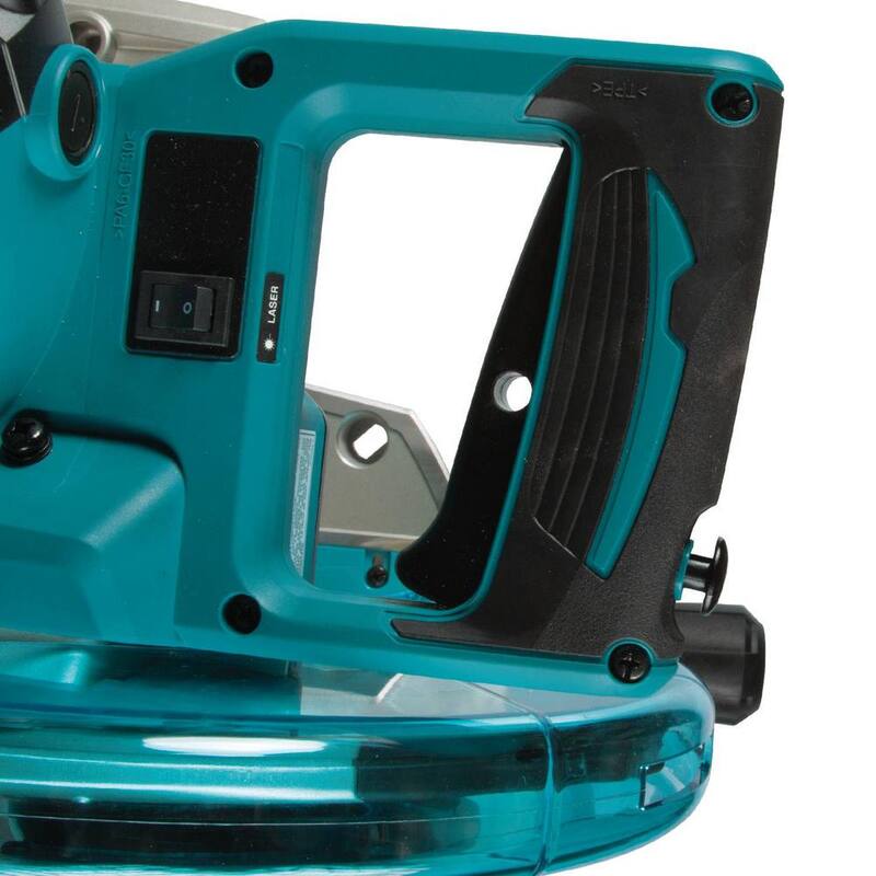 Sierra ingletadora compuesta deslizante de bisel doble de 10 pulgadas y 15 amperes con láser y base - LS1019LX