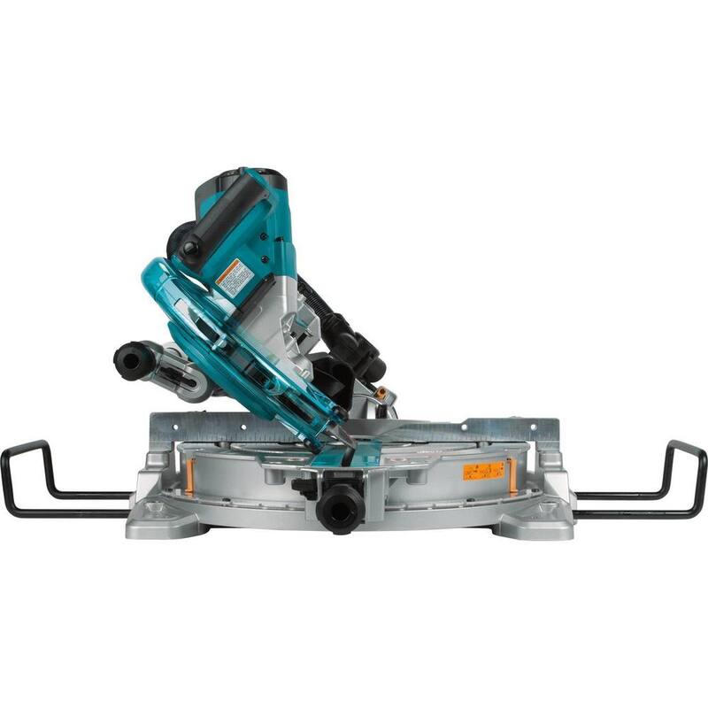 Sierra ingletadora compuesta deslizante de bisel doble de 10 pulgadas y 15 amperes con láser y base - LS1019LX