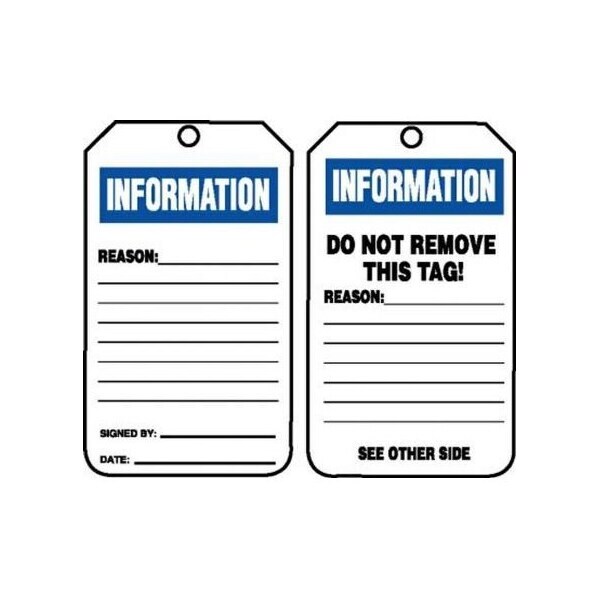Accuform Danger, HS-Laminate, 3-1/4 in Width, 0.3 in Height, , 25 PK - TRS241CTP
