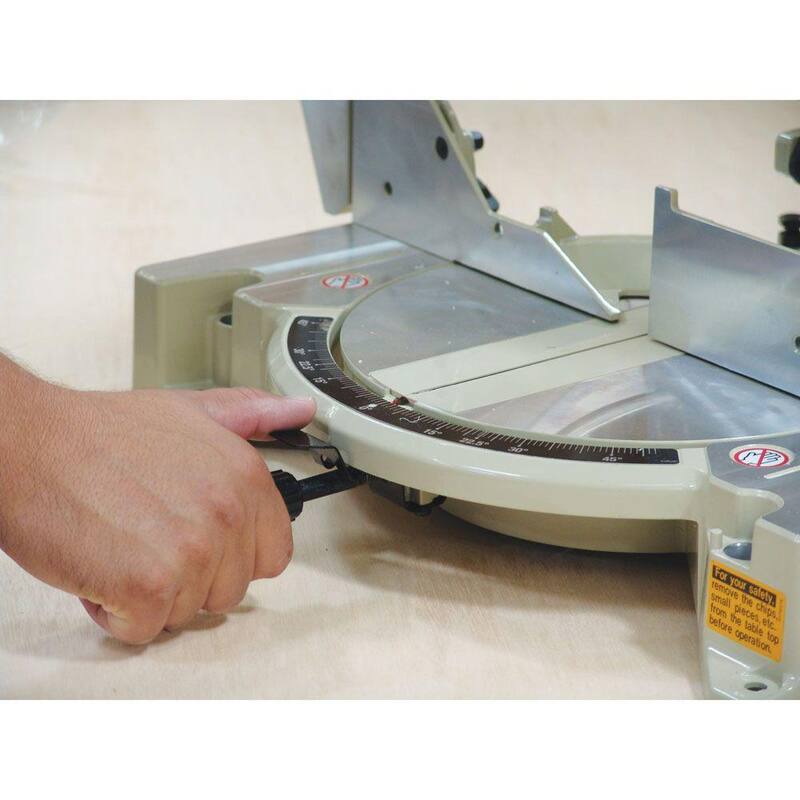 Sierra Ingletadora Compacta de Compuesto de Bisel Simple con Cable de 15 Amperes de 10 pulgadas y hoja de carburo de 40 dientes, con Bolsa de Polvo - LS1040