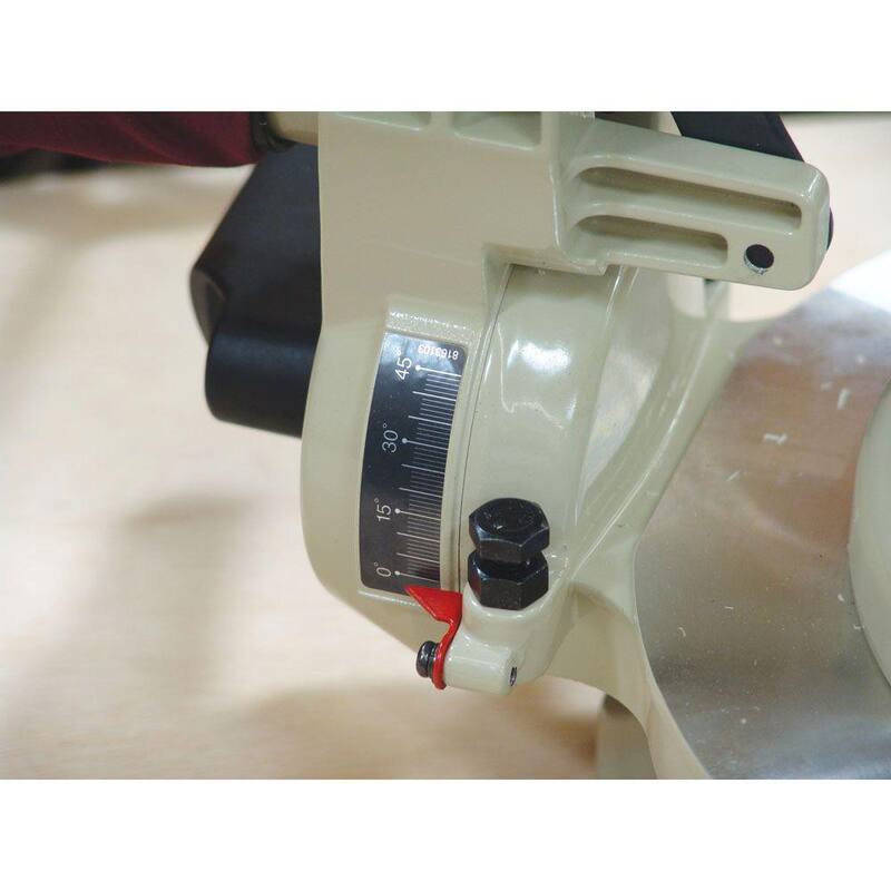 Sierra Ingletadora Compacta de Compuesto de Bisel Simple con Cable de 15 Amperes de 10 pulgadas y hoja de carburo de 40 dientes, con Bolsa de Polvo - LS1040