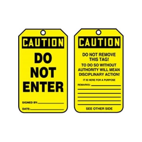 Accuform RP-Plastic, 3-1/4 in Width, 0.075 in Height, , 25 PK - MDT639PTP