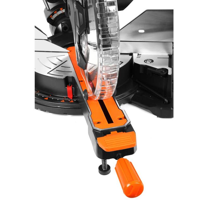 Sierra ingletadora compuesta deslizante de doble bisel de 12 pulgadas y 15 amperios WEN con línea de corte LED - MM1215