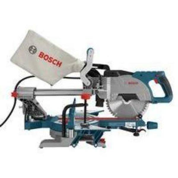 Sierra ingletadora compuesta deslizante portátil de bisel simple Bosch de 12 amperes y 8-1/2 pulgadas con cuchilla de carburo de 48 dientes - CM8S