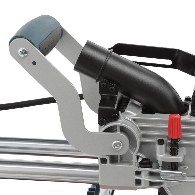 Sierra ingletadora compuesta deslizante portátil de bisel simple Bosch de 12 amperes y 8-1/2 pulgadas con cuchilla de carburo de 48 dientes - CM8S