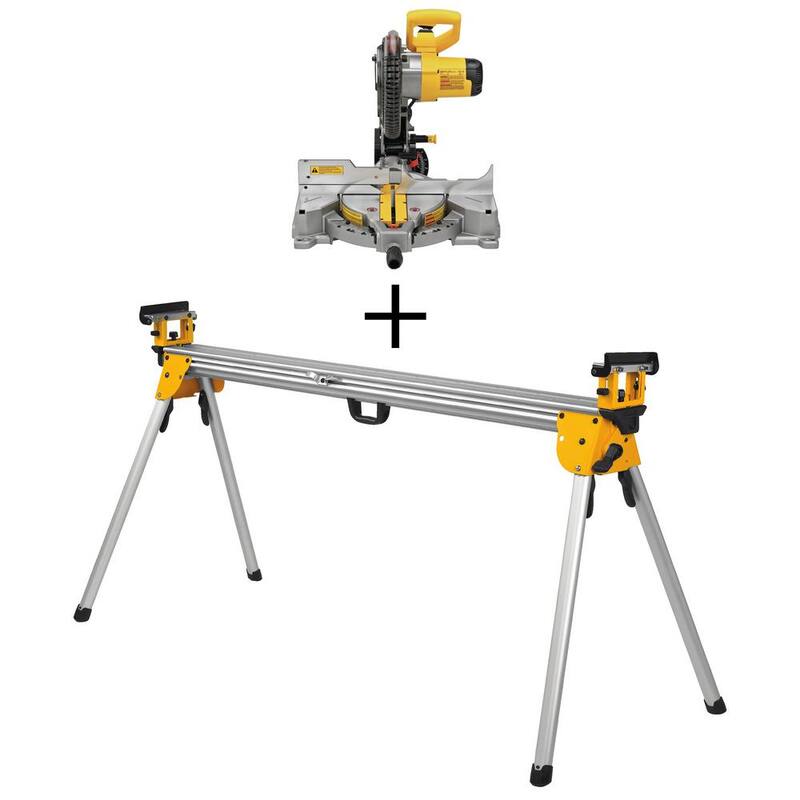 Si no se menciona la marca del producto la traducción al español del título sería:

Sierra ingleteadora compuesta de un solo bisel DEWALT de 15 amperes con cable de 10 pulgadas y soporte para sierra ingleteadora resistente - DWS713W723