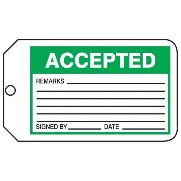 Accuform Caution, PF-Cardstock, 3-7/8 in Width, 1/4 in Height, , 25 PK - MMT301PTP