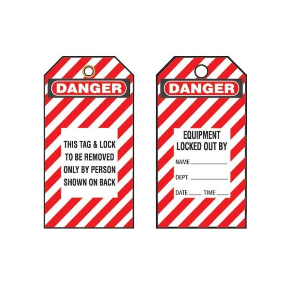 Panduit Portuguese Lockout Tag, 3"x5.75" with ti - PST-98-P
