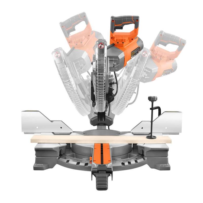 Si embargo la marca del producto, el título traducido sería: Sierra ingletadora deslizante de doble bisel RIDGID de 15 amperios y 12 pulgadas con clavadora neumática de calibre 18 de 2-1/8 pulgadas y bolsa de herramientas - R4222-R213BNF.