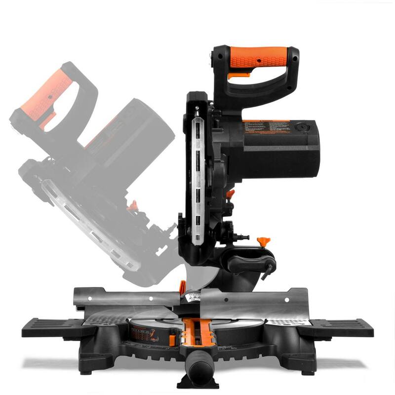 Sierra ingletadora compacta deslizante de bisel simple de 15 amperios y 10 pulgadas con láser - MM1011T