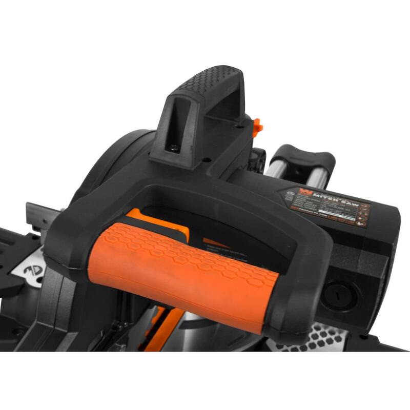 Sierra ingletadora compuesta deslizante compacta de bisel simple de 10 pulgadas y 15 amperes con láser - MM1011