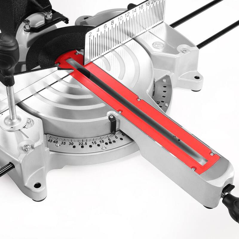 Sierra ingleteadora compacta deslizante de bisel simple con guía de haz de XtremepowerUS de 10 pulgadas y 110 voltios - 50124-H