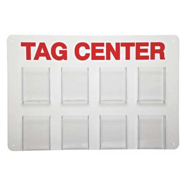 Brady Tag Center, Unfilled, 15-3/4 In. H - TC8