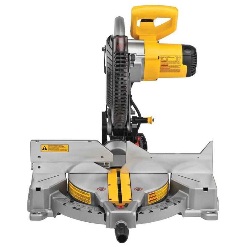 Sierra ingleteadora DEWALT de 15 amperes con bisel simple compuesto de 12 pulgadas y hoja para sierra ingleteadora de 12 pulgadas (Paquete de 4) - DWS715W3128P5X2
