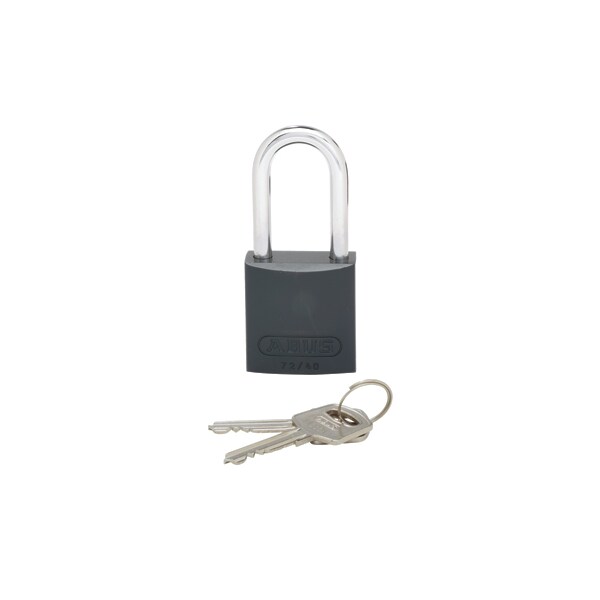 Panduit Aluminum Body Padlock, Long Shackle, Bla - PSL-7BL-LS