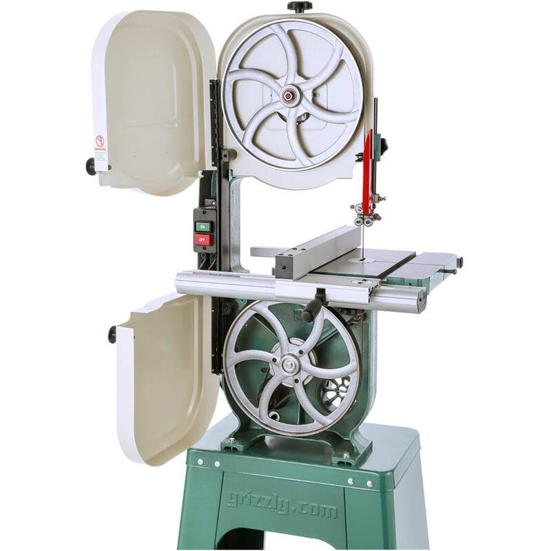 Si no se debe traducir la marca del producto, el título quedaría de la siguiente manera:

Grizzly Industrial 14 in. 1 HP Bandsaw - G0555