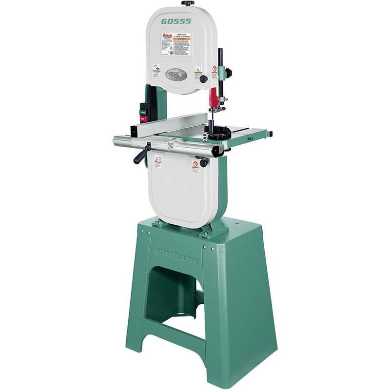 Si no se debe traducir la marca del producto, el título quedaría de la siguiente manera:

Grizzly Industrial 14 in. 1 HP Bandsaw - G0555