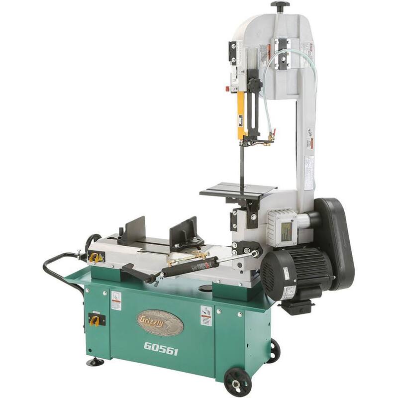 Sierra de cinta para corte de metal de 7 pulgadas x 12 pulgadas, 1 HP - G0561 de Grizzly Industrial