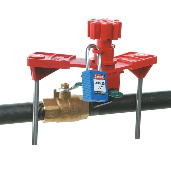 Brady Ball Valve Lockout, Fits Handle Size 1 - 51394