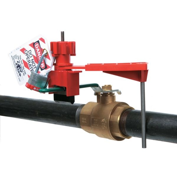 Brady Ball Valve Lockout, Fits Handle Size 1 - 51394