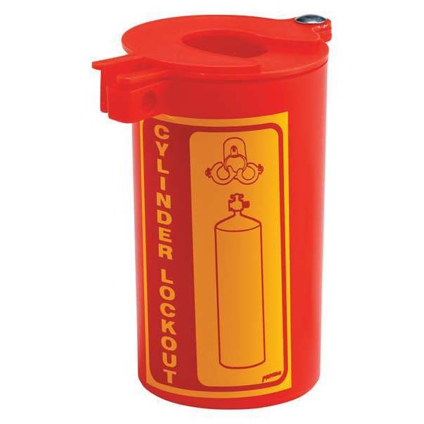 Brady Gas Cylinder Lockout, 6 L x 3-1/2 In - LM023E