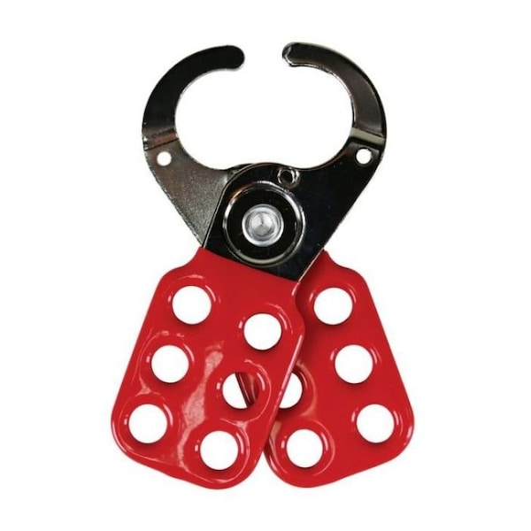 Accuform KDD109 STANDARD STEEL HASP, 6 PADLOCKS, VINYL COATINGZINC PLATED STEEL - KDD109