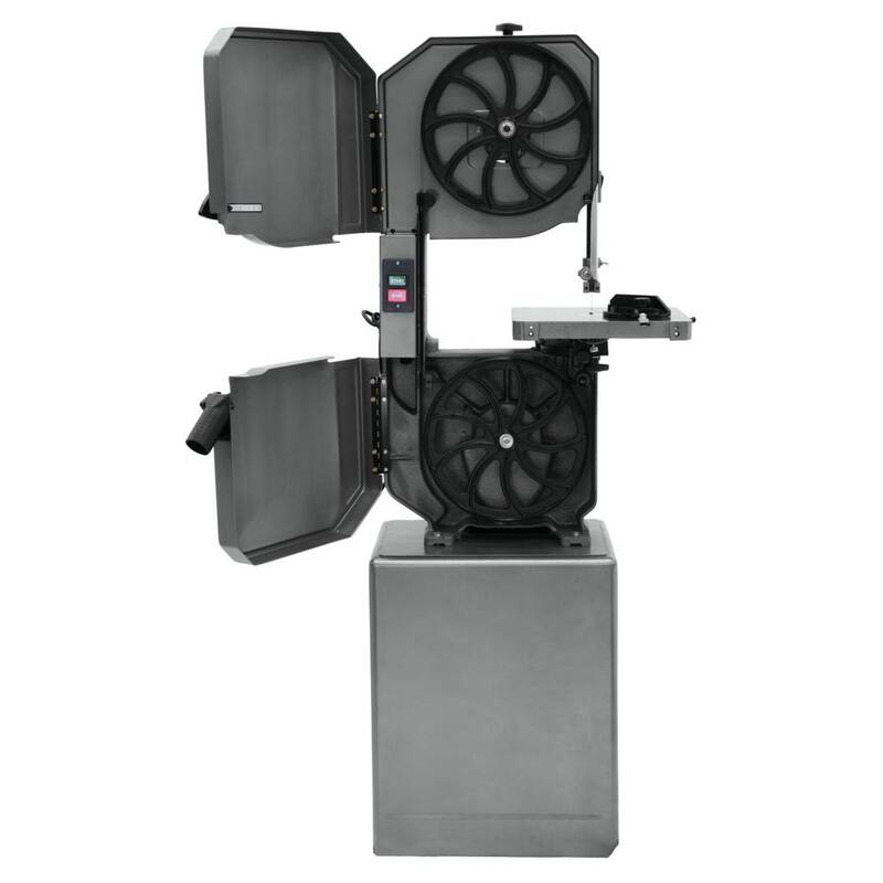 Sierra de cinta vertical de metal y madera de 14 pulgadas con base cerrada, 8 velocidades, 115 voltios, 1 HP - J-8201K - 414500