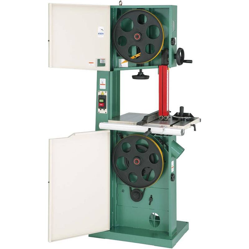 Sierra de cinta de 17 pulgadas y 2 HP con trunnión de hierro fundido - G0513X2 de Grizzly Industrial