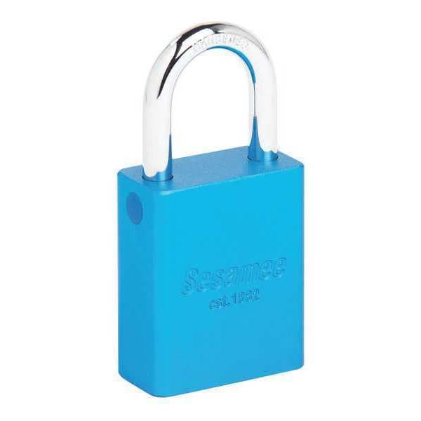 Sesamee Alum Safety Lockout Padlock, KD, Blue - 90214
