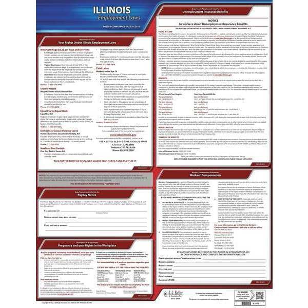 Jj Keller Labor Law Poster, State Labor Law, IL - 100-IL