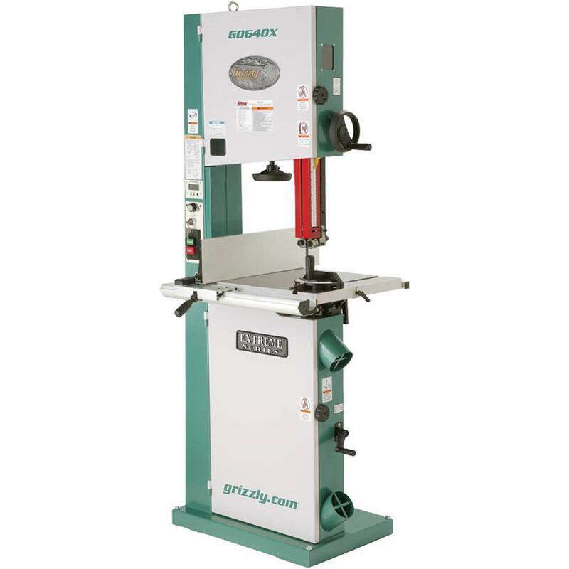 Sierra de cinta de metal/madera de 17 pulgadas con motor inversor de 2 HP - G0640X de Grizzly Industrial