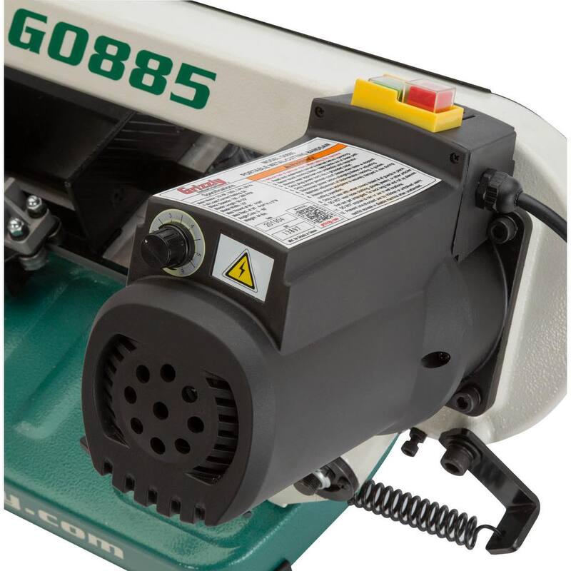 Sierra de cinta portátil para corte de metal de 5 pulgadas - G0885 de Grizzly Industrial