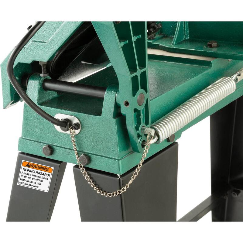 Sierra de cinta para corte de metal de velocidad variable de Grizzly Industrial de 4 pulgadas x 5-1/2 pulgadas - G0926.